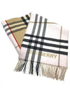 Contrast Check Cashmere Muffler - BURBERRY - BALAAN 5