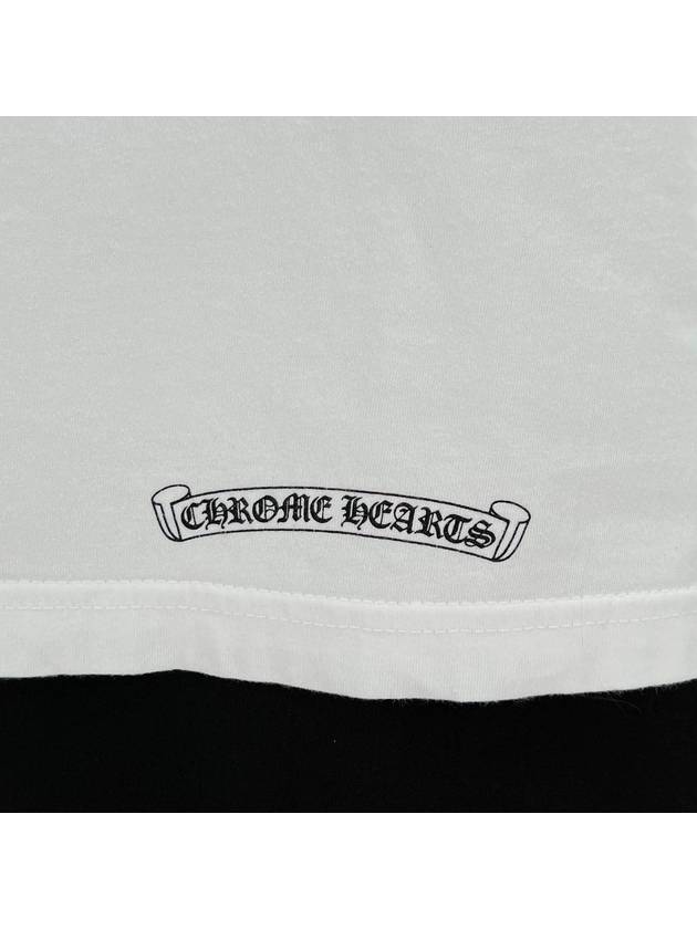 Horseshoe pocket logo short sleeve t shirt white L size - CHROME HEARTS - BALAAN 6