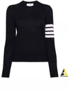 4-Bar Merino Jumper Wool Knit Top Navy - THOM BROWNE - BALAAN 2