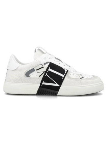 VL7N Band Leather Low Top Sneakers White - VALENTINO - BALAAN 1