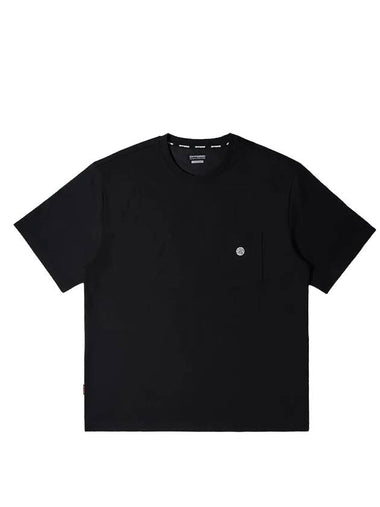 Basic Pocket Logo Short Sleeve T-Shirt Black - OFFGRID - BALAAN 1