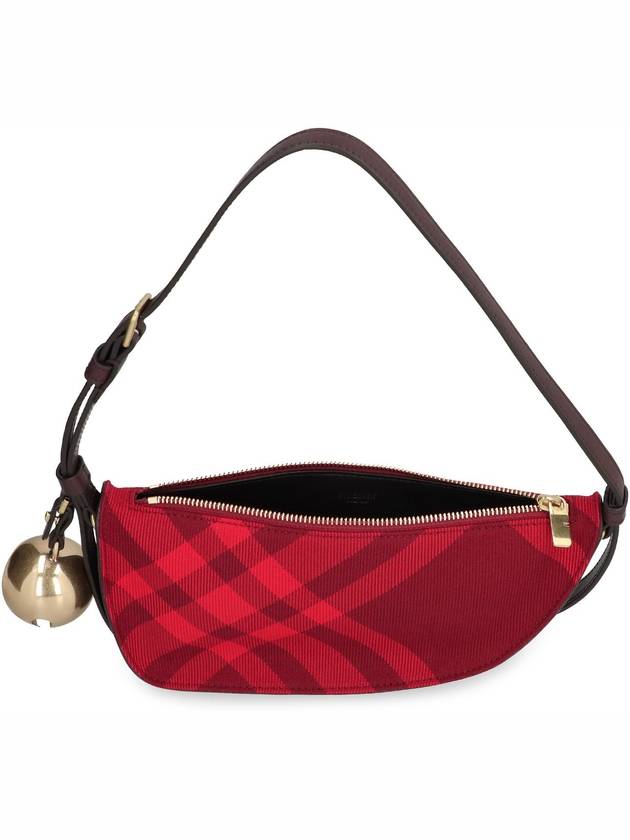 Shield Check Pattern Mini Shoulder Bag Red - BURBERRY - BALAAN 6