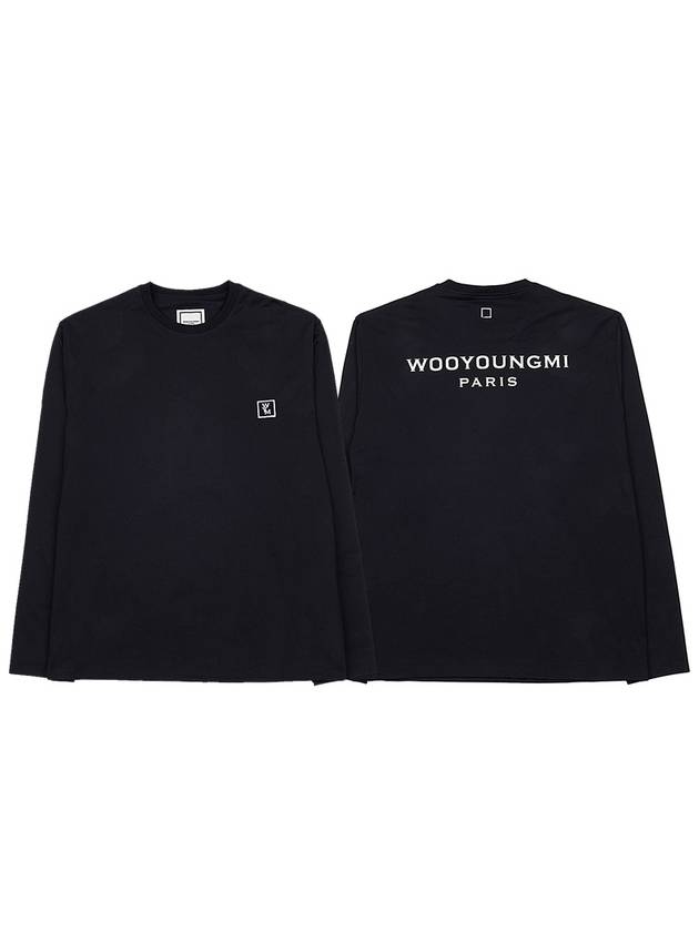 Cotton Long Sleeve T Shirt Black - WOOYOUNGMI - BALAAN 2