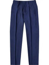 Cigarette Fit Wool Straight Pants Blue - AMI - BALAAN 2