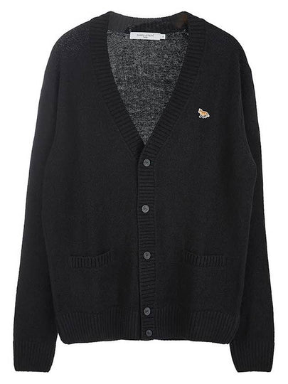 Baby Fox Patch Cosy Cardigan Black - MAISON KITSUNE - BALAAN 2