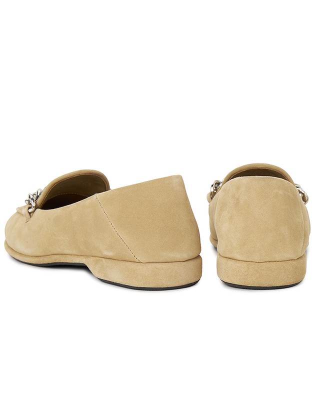 Women's Suede Loafers Beige - MIU MIU - BALAAN 8