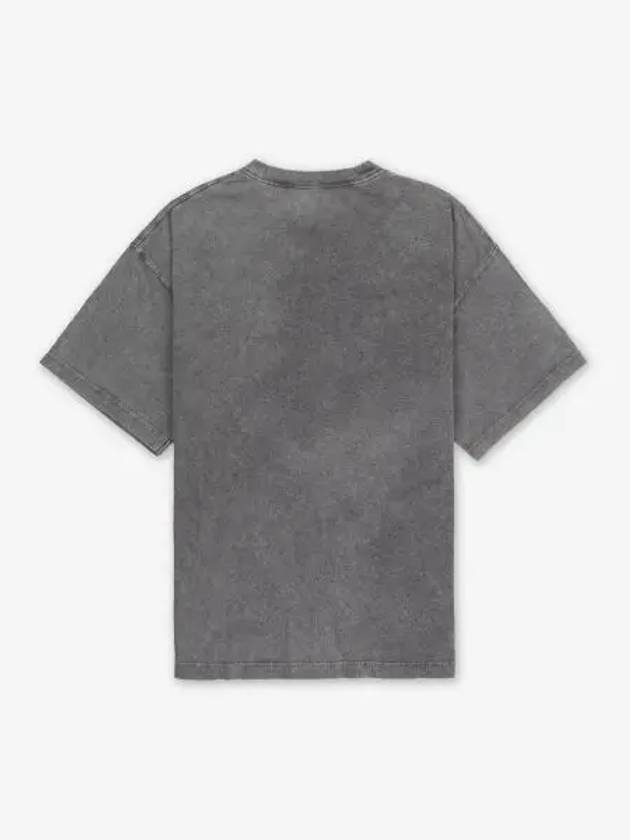 Blurred Logo Relax Fit Short Sleeve T-Shirt Faded Grey - ACNE STUDIOS - BALAAN 1