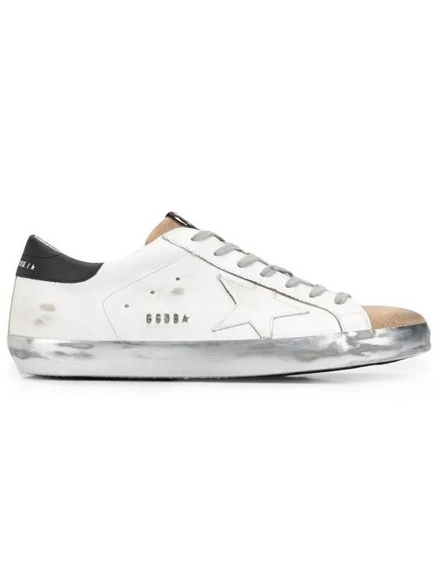 Men's Superstar Suede Low Top Sneakers White - GOLDEN GOOSE - BALAAN.