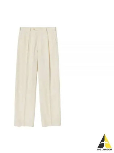 24 TROPICAL WOOL KID MOHAIR SLACKS IVORY A24SP03WM - AURALEE - BALAAN 1