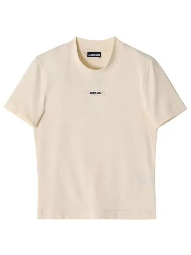 Le Gros Grain Short Sleeve T-Shirt Light Beige - JACQUEMUS - BALAAN 2