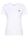 Fox Head Patch Regular Short Sleeve T-Shirt White - MAISON KITSUNE - BALAAN 2