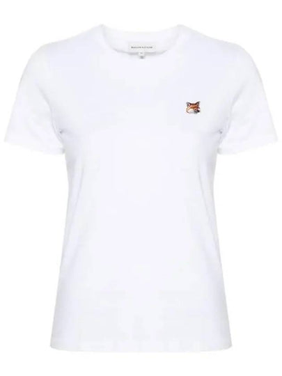 Fox Head Patch Regular Short Sleeve T-Shirt White - MAISON KITSUNE - BALAAN 2