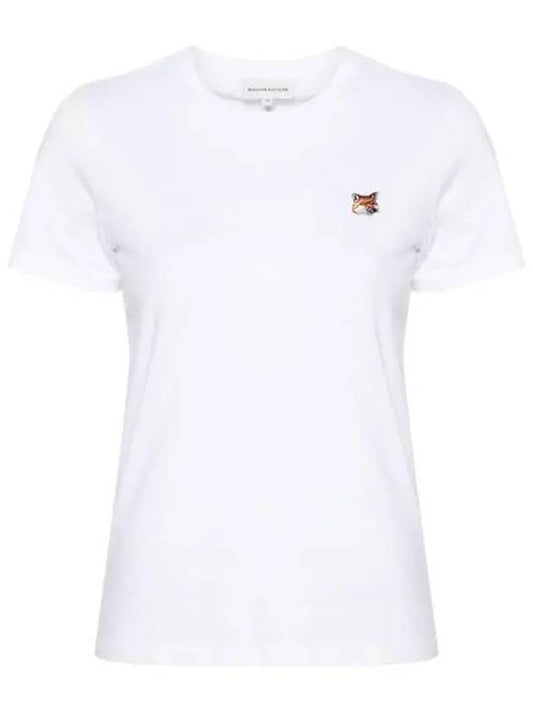 Fox Head Patch Regular Short Sleeve T-Shirt White - MAISON KITSUNE - BALAAN 2