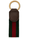 Ophidia Keychain Green And Red Web Stripe - GUCCI - 4