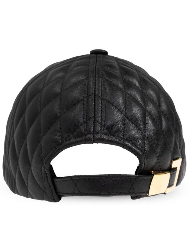 Balmain Leather Baseball Cap, Men's, Black - BALMAIN - BALAAN 3