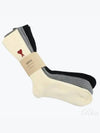 Heart Logo 3 Pack Socks - AMI - BALAAN 2