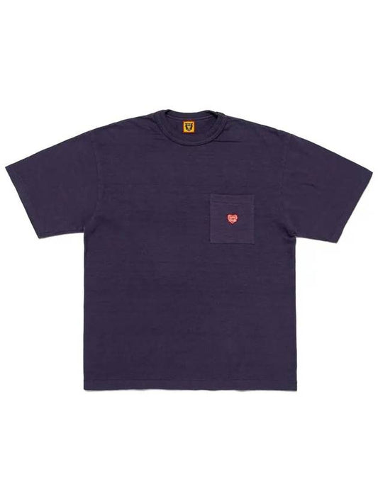 Pocket short sleeve t shirt navy HM28CS031 - HUMAN MADE - BALAAN 2