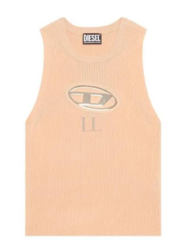 M Onerva Logo Plaque Cut Out Sleeveless Pink - DIESEL - BALAAN 2