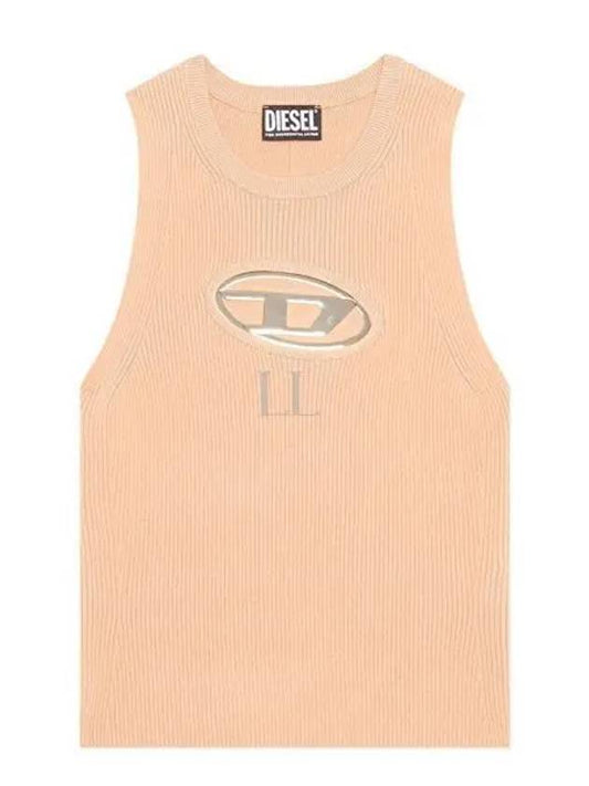 M Onerva Logo Plaque Cut Out Sleeveless Pink - DIESEL - BALAAN 2