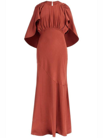 maxi dress eden with cape sleeves - ZIMMERMANN - BALAAN 1