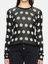 Polka Dot Long Sleeve Knit Top Black - MAISON MARGIELA - BALAAN 1