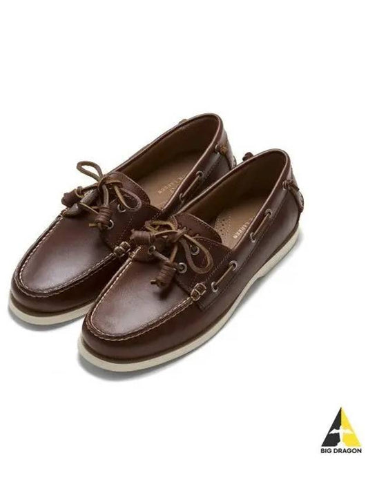 Mutton leather boat shoes brown - POLO RALPH LAUREN - BALAAN 1