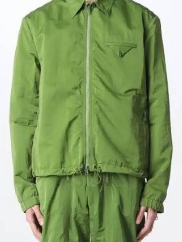 Triangle Pocket Nylon Zip Up Jacket Green - BOTTEGA VENETA - BALAAN 2