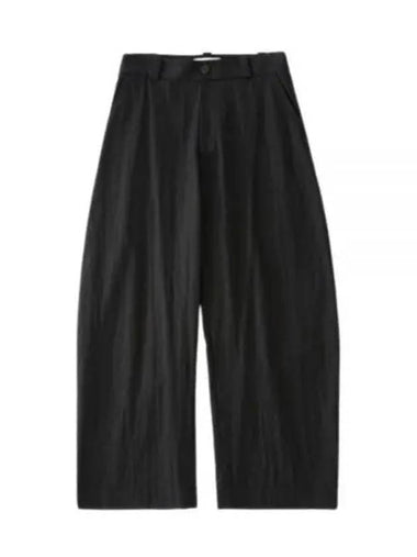 24 LEVY SPORTY COTTON VOLUME PANT BLACK 1155 Pants - STUDIO NICHOLSON - BALAAN 1