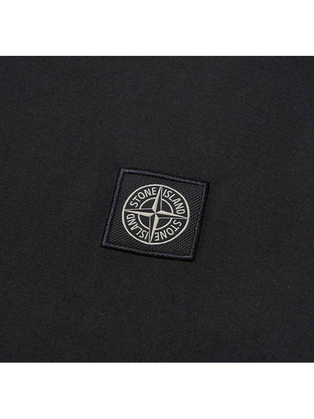 Logo Patch Short Sleeves T-Shirt Black - STONE ISLAND - BALAAN 7