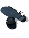 Santorini Sandal Calfskin & Noir - HERMES - BALAAN 4