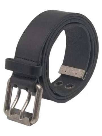 Motorcycle Buckle Wide Belt Noir Waistband - SAINT LAURENT - BALAAN 1