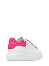 Neon Pink Louver Logo Heel Tab Over Platform Leather Sneakers - ALEXANDER MCQUEEN - BALAAN 3