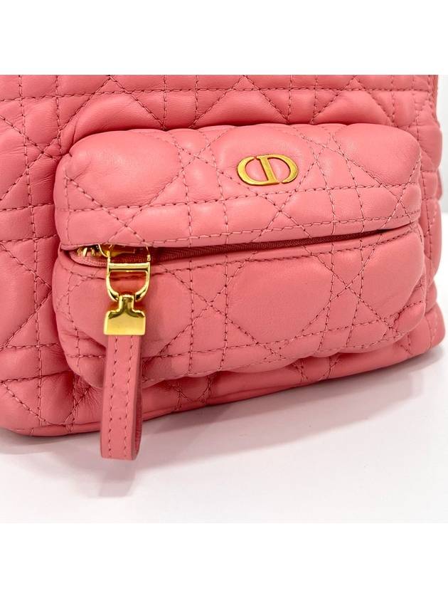 Christian Cannage Mini Backpack Pink - DIOR - BALAAN 4