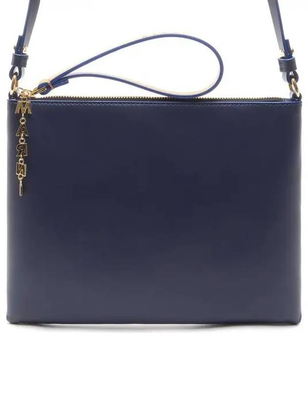 Women's Two-Tone Leather Clutch Bag Blue - MARNI - BALAAN 2