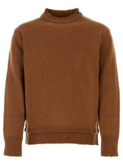 Back Stitch Elbow Patch Knit Top Camel - MAISON MARGIELA - BALAAN 2