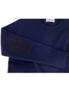 Back Stitch Elbow Patch Knit Top Navy - MAISON MARGIELA - BALAAN 7