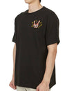 Bowling Oversized Cotton Short Sleeve T-Shirt Black - KENZO - BALAAN 3