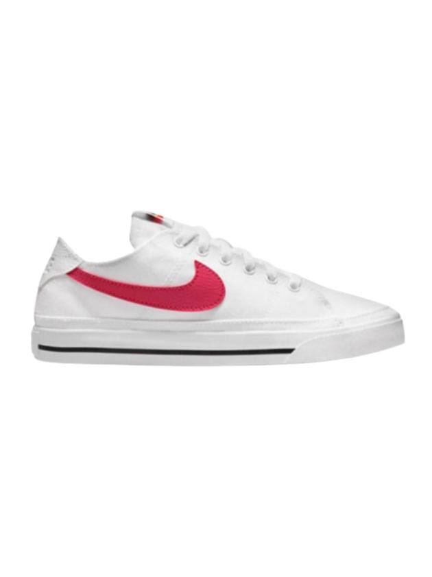 Women's Court Legacy Low Top Sneakers White Red - NIKE - BALAAN 1