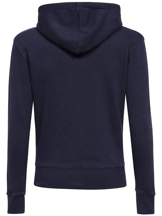 Chillax Fox Patch Classic Hoodie Navy - MAISON KITSUNE - BALAAN 4