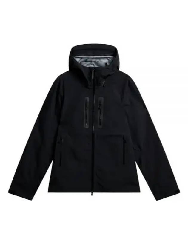 Nikoli Utility Hooded Zip-Up Jacket Black - J.LINDEBERG - BALAAN 2