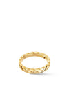 Coco Crush Quilted Motif Mini 18K Ring Gold - CHANEL - BALAAN 3