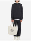 Fox Head Patch Regular Round Neck Pullover Knit Top Anthracite Melange - MAISON KITSUNE - BALAAN 5