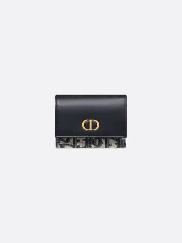 30 Montaine Tri-Fold Half Wallet Blue - DIOR - BALAAN 2