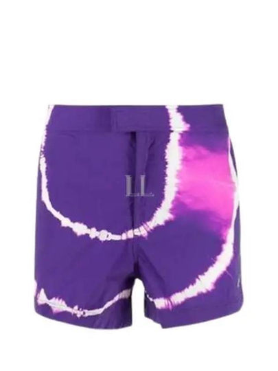 Tie-Dye Print Shorts Purple - OFF WHITE - BALAAN 2