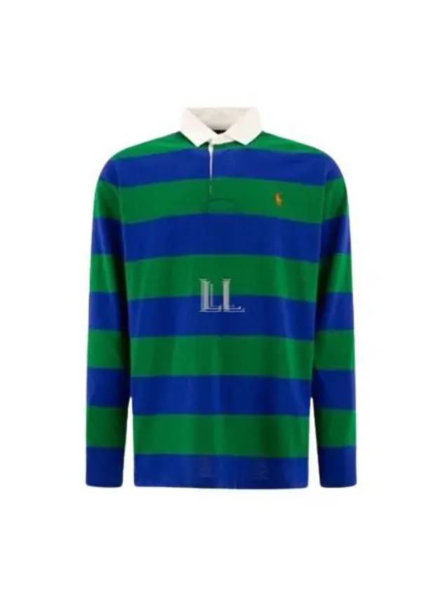 Striped Polo Shirt Green Royal - POLO RALPH LAUREN - BALAAN 2