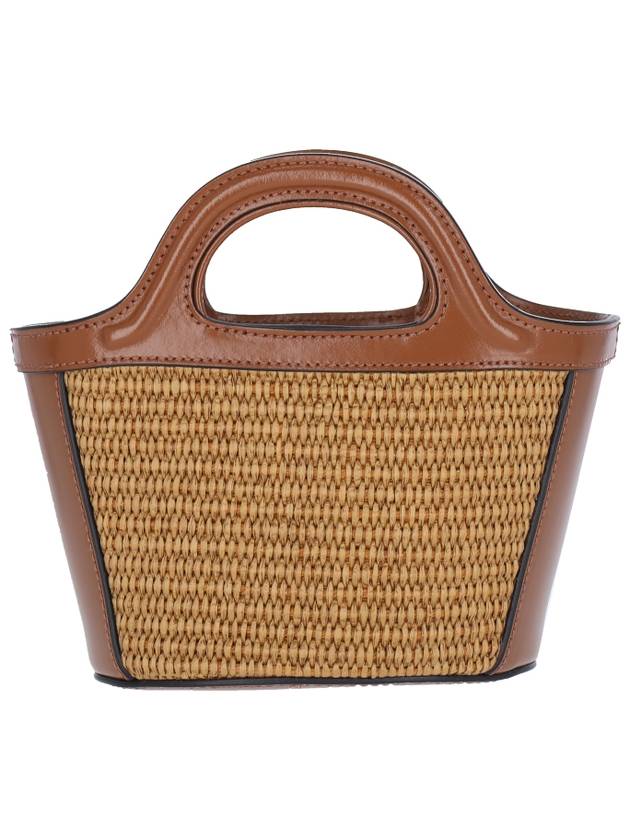 Rattan Micro Tropicalia Cross Bag Brown - MARNI - BALAAN 4