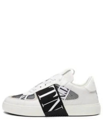 VL7N Logo Label Weaving Band Low Top Sneakers White - VALENTINO - BALAAN 2