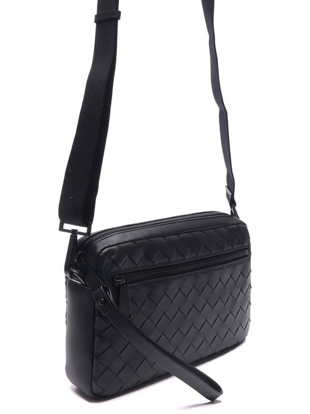 Intrecciato Cross Bag Black - BOTTEGA VENETA - BALAAN 4