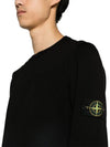 Crewneck Soft Cotton Knit Top Black - STONE ISLAND - BALAAN 4