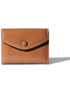 Dot mini halfwallet bill card wallet cognac wood - LE MASQUE - BALAAN 3